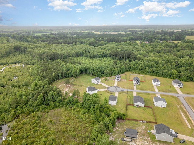 6044 Lowgrass Rd, Stedman, NC 28391 - aerial view of property and surrounding area with a heavily wooded area