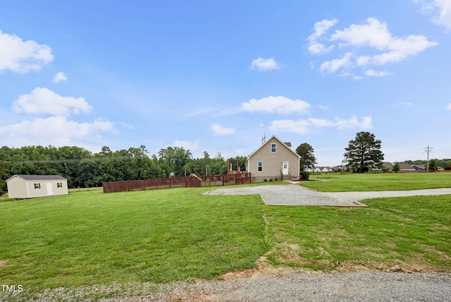 9300 Lake Wheeler Rd, Fuquay Varina, NC 27526 - view of yard with an outbuilding