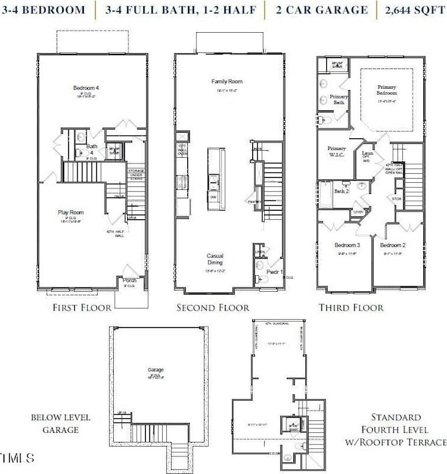 659 Bandon Aly, Cary, NC 27513 - room layout