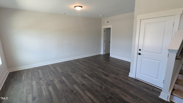 659 Bandon Aly, Cary, NC 27513 - unfurnished room with dark wood finished floors and baseboards