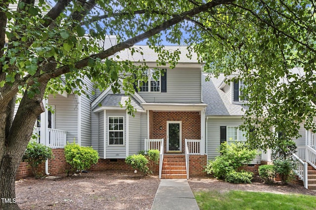 2623 Broad Oaks Pl, Raleigh, NC 27603 - view of front of home featuring a shingled roof and crawl space