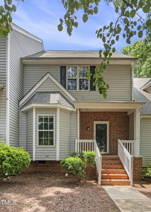 2623 Broad Oaks Pl, Raleigh, NC 27603 - view of front of property featuring a porch and a shingled roof