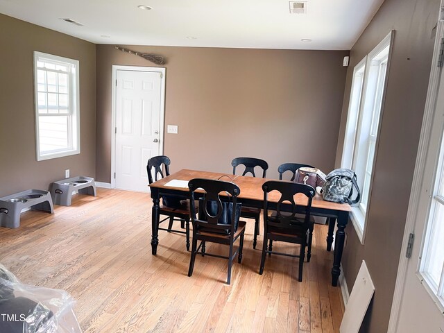 101 Langston Ridge Dr, Angier, NC 27501 - dining room featuring light wood-style flooring