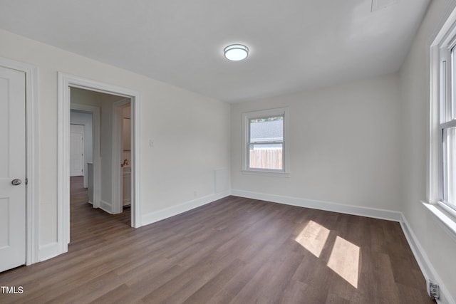 414 Craven St, Durham, NC 27704 - unfurnished room with dark wood finished floors and baseboards