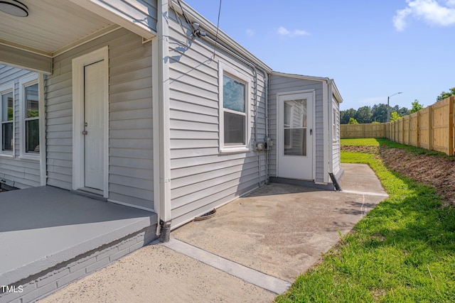 414 Craven St, Durham, NC 27704 - view of exterior entry featuring a patio