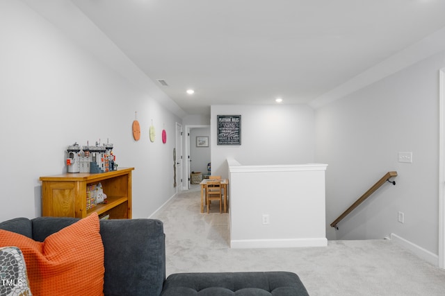 226 Castle Pond Way, Fuquay Varina, NC 27526 - carpeted living room featuring recessed lighting and baseboards