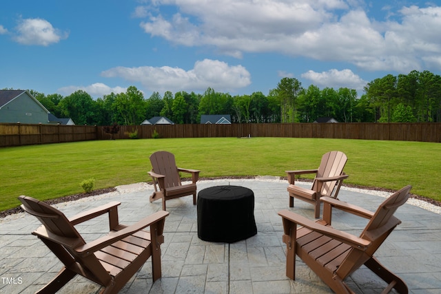 226 Castle Pond Way, Fuquay Varina, NC 27526 - fenced backyard with a patio