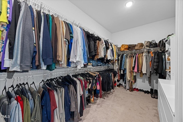 4508 Valley Crest Ln, Fuquay Varina, NC 27526 - walk in closet featuring carpet floors