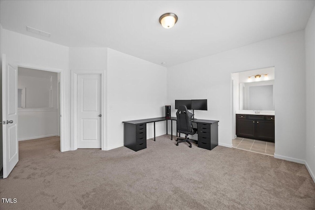 4508 Valley Crest Ln, Fuquay Varina, NC 27526 - office area featuring light colored carpet