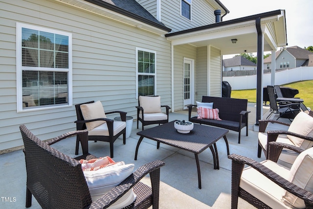 77 Redpine Ct, Clayton, NC 27520 - view of patio / terrace with outdoor lounge area