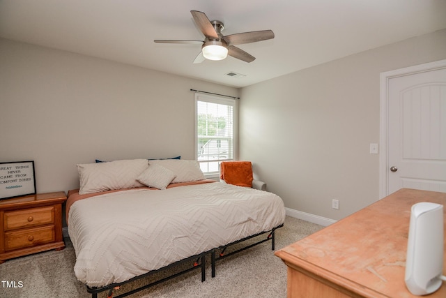 77 Redpine Ct, Clayton, NC 27520 - bedroom with light carpet, baseboards, and ceiling fan