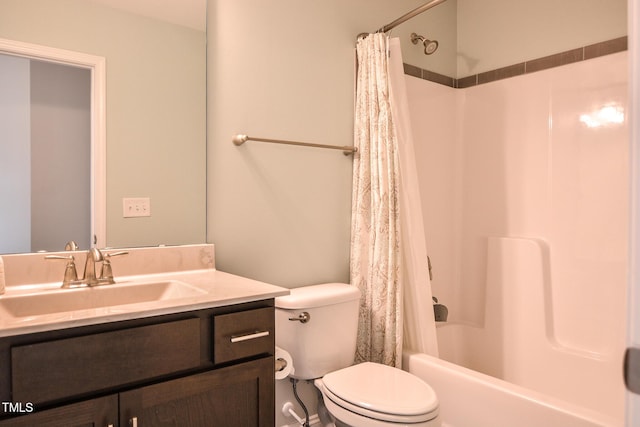 77 Redpine Ct, Clayton, NC 27520 - full bath with vanity, toilet, and shower / tub combo with curtain