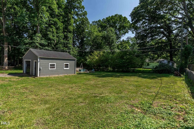 2719 Stratford Dr, Greensboro, NC 27408 - view of yard with an outbuilding