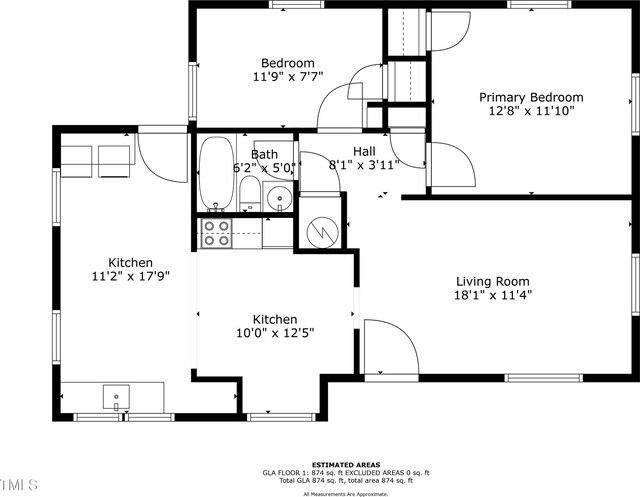 2719 Stratford Dr, Greensboro, NC 27408 - floor plan / room layout