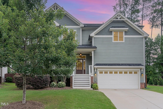 1138 Bexley Hills Bnd, Apex, NC 27502 - craftsman-style home featuring a front yard, driveway, an attached garage, and roof with shingles