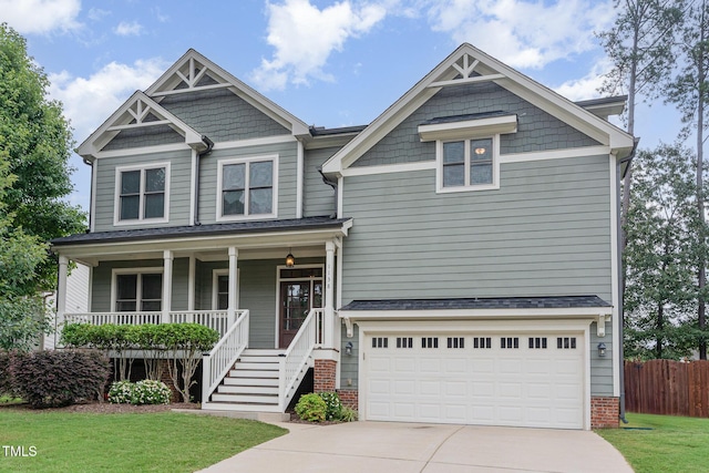 1138 Bexley Hills Bnd, Apex, NC 27502 - craftsman-style home featuring driveway, a porch, a garage, and stairs