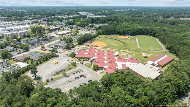 595 Winding Creek Rd Unit C, Fayetteville, NC 28305 - aerial view of property's location with a forest
