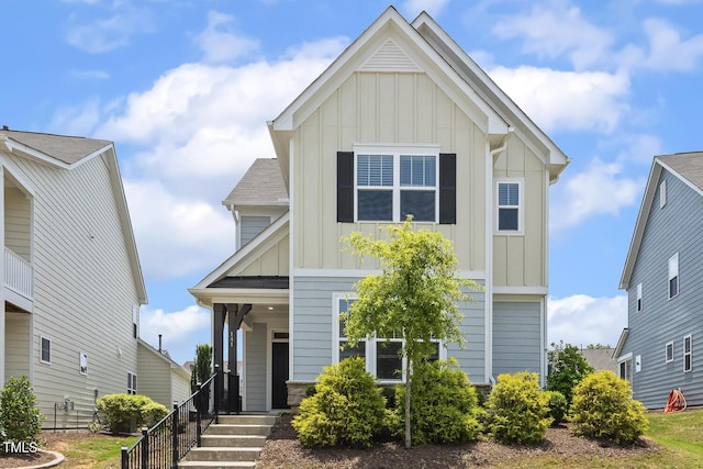 141 Beldenshire Way, Holly Springs, NC 27540 - craftsman inspired home featuring board and batten siding and a porch