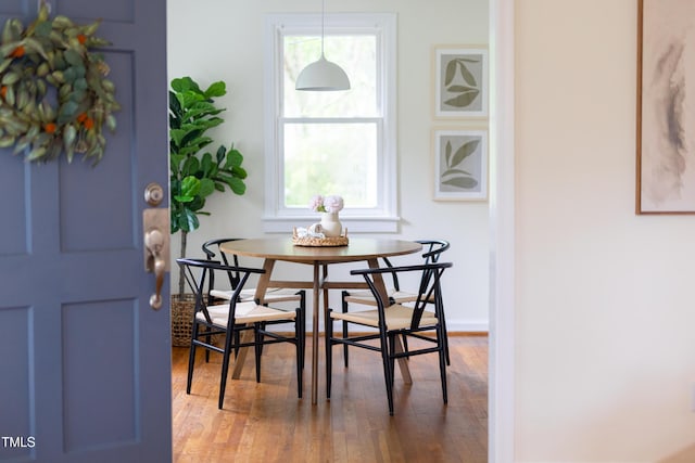 2523 Glendale Ave, Durham, NC 27704 - dining space featuring plenty of natural light, wood finished floors, and baseboards