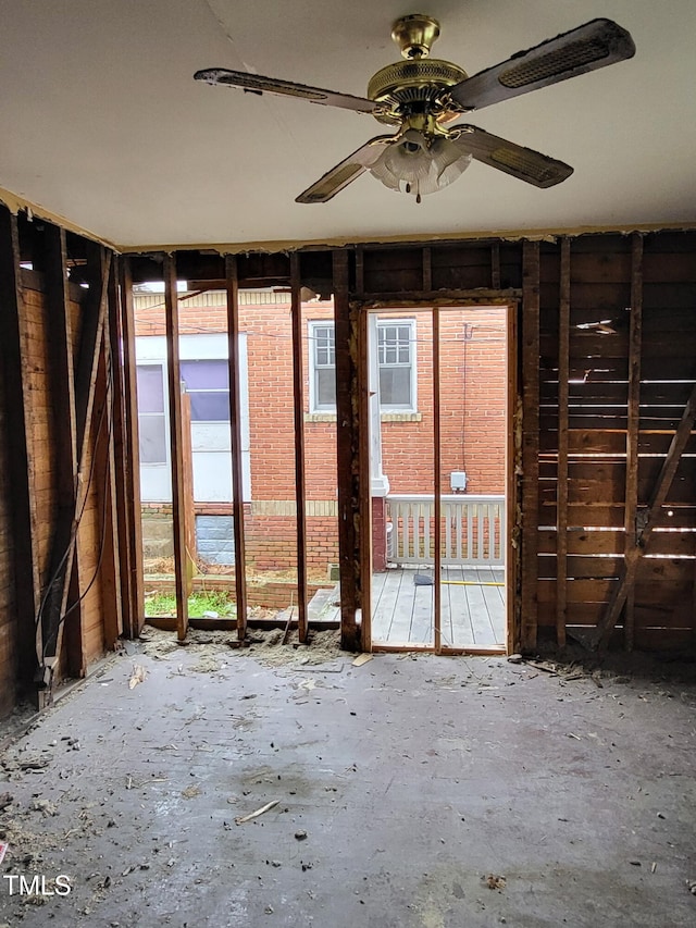 431 Charles St, Henderson, NC 27536 - misc room with ceiling fan
