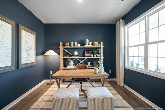 233 Hartfield Ave, Raeford, NC 28376 - office area featuring wood finished floors and baseboards