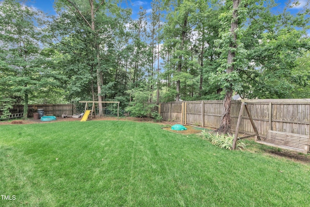 7613 Percy Ct, Raleigh, NC 27613 - view of yard featuring a playground