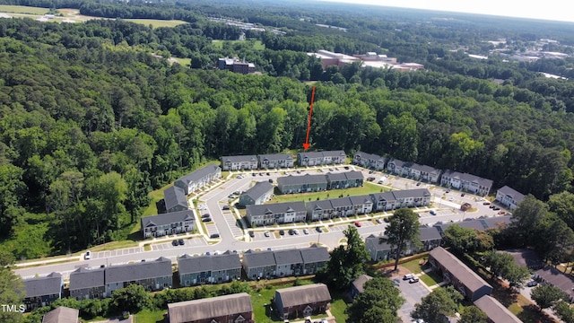 3064 Spline Cir, Raleigh, NC 27610 - aerial view of property's location with a heavily wooded area