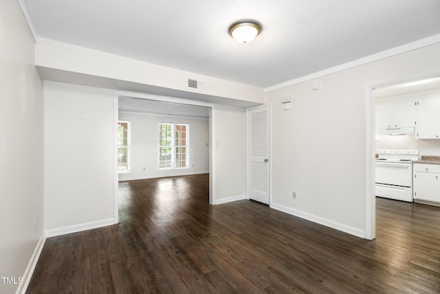 1809-1811 Quail Ridge Rd, Raleigh, NC 27609 - unfurnished room featuring dark wood-style flooring and baseboards
