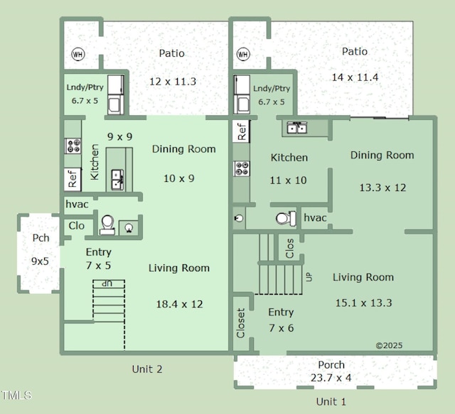1809-1811 Quail Ridge Rd, Raleigh, NC 27609 - property floor plan