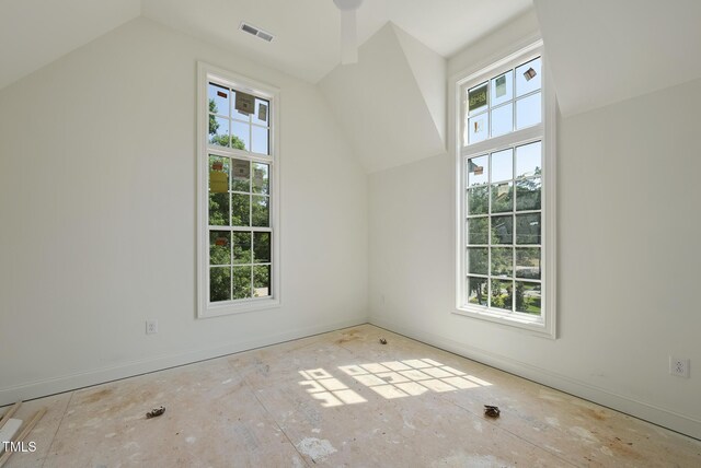 1229 Dixie Trl, Raleigh, NC 27607 - bonus room featuring healthy amount of natural light and vaulted ceiling