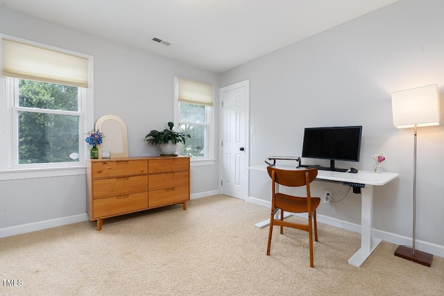 3901 Phlox Rd, Raleigh, NC 27616 - office area featuring light colored carpet and baseboards