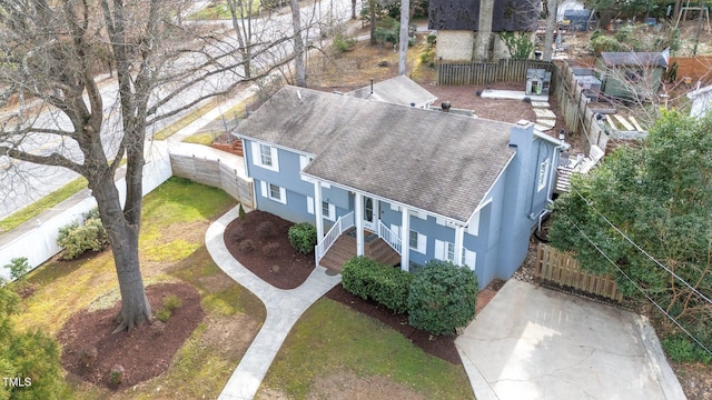5412 Farley Dr, Raleigh, NC 27609 - view from above of property