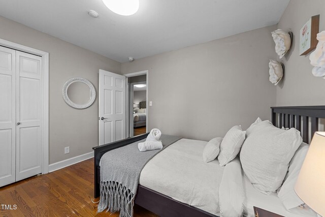 5412 Farley Dr, Raleigh, NC 27609 - bedroom featuring wood finished floors and baseboards