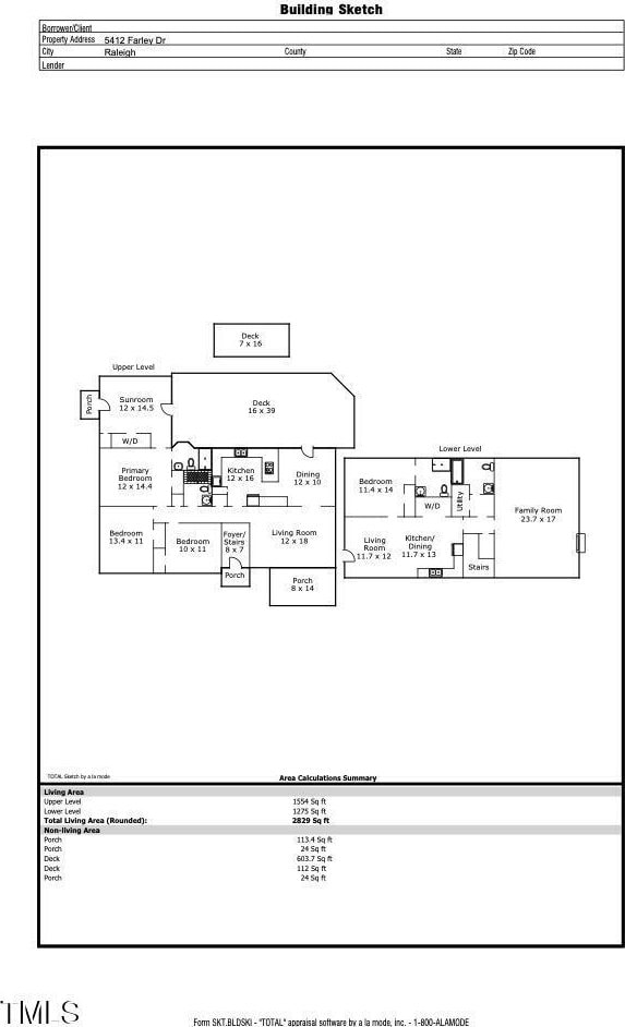 5412 Farley Dr, Raleigh, NC 27609 - view of property floor plan