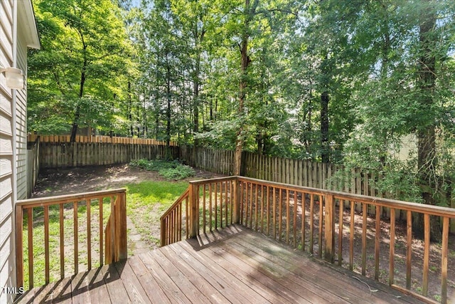 2750 Michelle Ct, Creedmoor, NC 27522 - wooden terrace featuring a fenced backyard