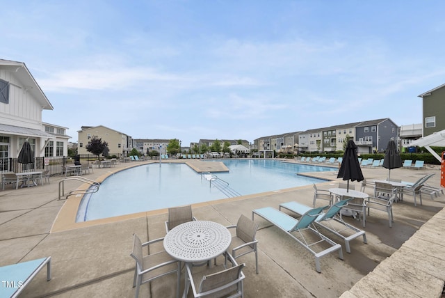 6313 Kayton St, Raleigh, NC 27616 - community pool featuring a patio area and a residential view