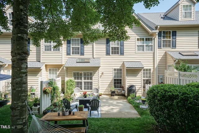 11217 Maplecroft Ct, Raleigh, NC 27617 - rear view of house featuring a patio and a shingled roof