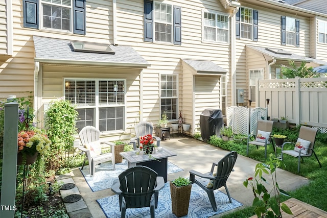 11217 Maplecroft Ct, Raleigh, NC 27617 - view of patio featuring grilling area