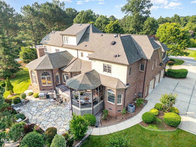 5768 Cavanaugh Dr, Raleigh, NC 27614 - aerial view of property and surrounding area