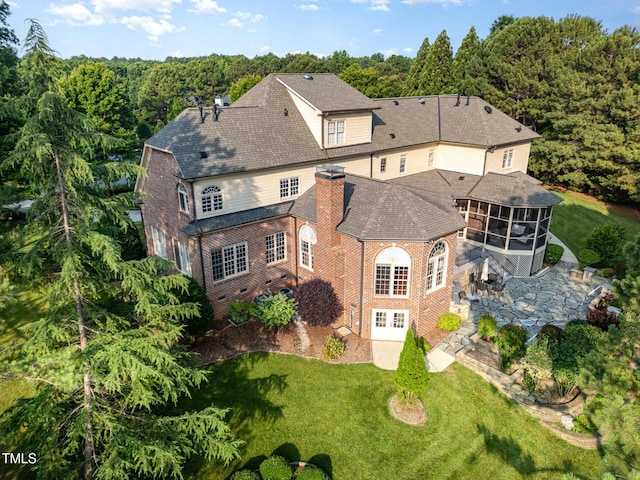 5768 Cavanaugh Dr, Raleigh, NC 27614 - view from above of property