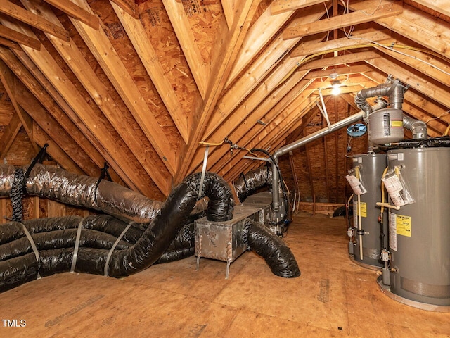 5768 Cavanaugh Dr, Raleigh, NC 27614 - unfinished attic with water heater
