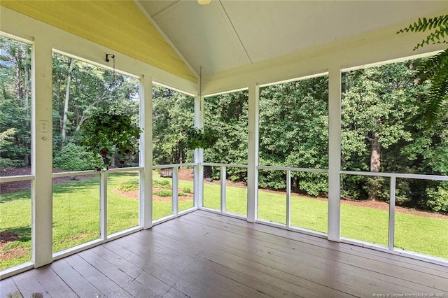 1718 Carthage St, Sanford, NC 27330 - unfurnished sunroom with lofted ceiling