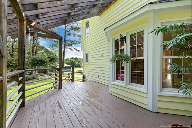 1718 Carthage St, Sanford, NC 27330 - view of wooden terrace