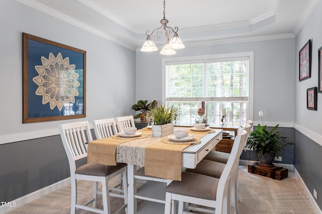 2422 Castleburg Dr, Apex, NC 27523 - dining room featuring carpet flooring and ornamental molding