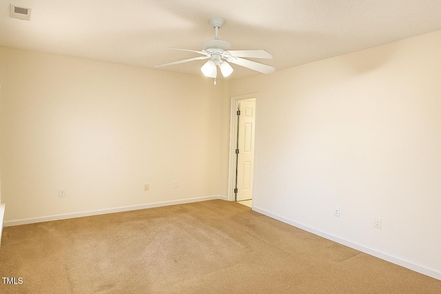 5100 Mass Rock Dr, Raleigh, NC 27610 - unfurnished room with ceiling fan and light colored carpet