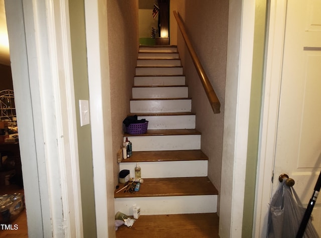 339 E Meadow Rd, Eden, NC 27288 - stairs with wood finished floors
