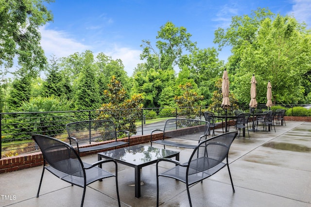515 N Churton St Unit 203, Hillsborough, NC 27278 - view of patio featuring outdoor dining area