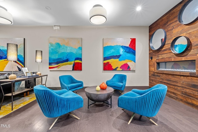 515 N Churton St Unit 203, Hillsborough, NC 27278 - lobby featuring wooden walls and recessed lighting