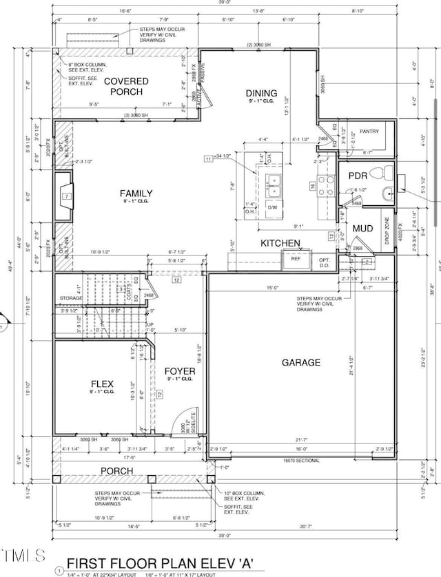 701 Locust Ln, Raleigh, NC 27603 - view of home floor plan