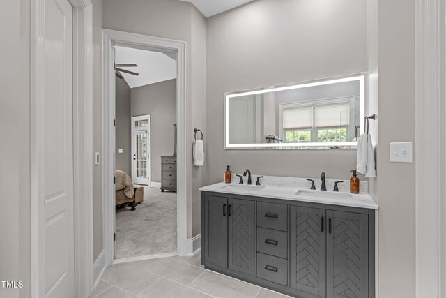 204 Franconia Way, Apex, NC 27502 - bathroom with double vanity, ensuite bathroom, and tile patterned floors